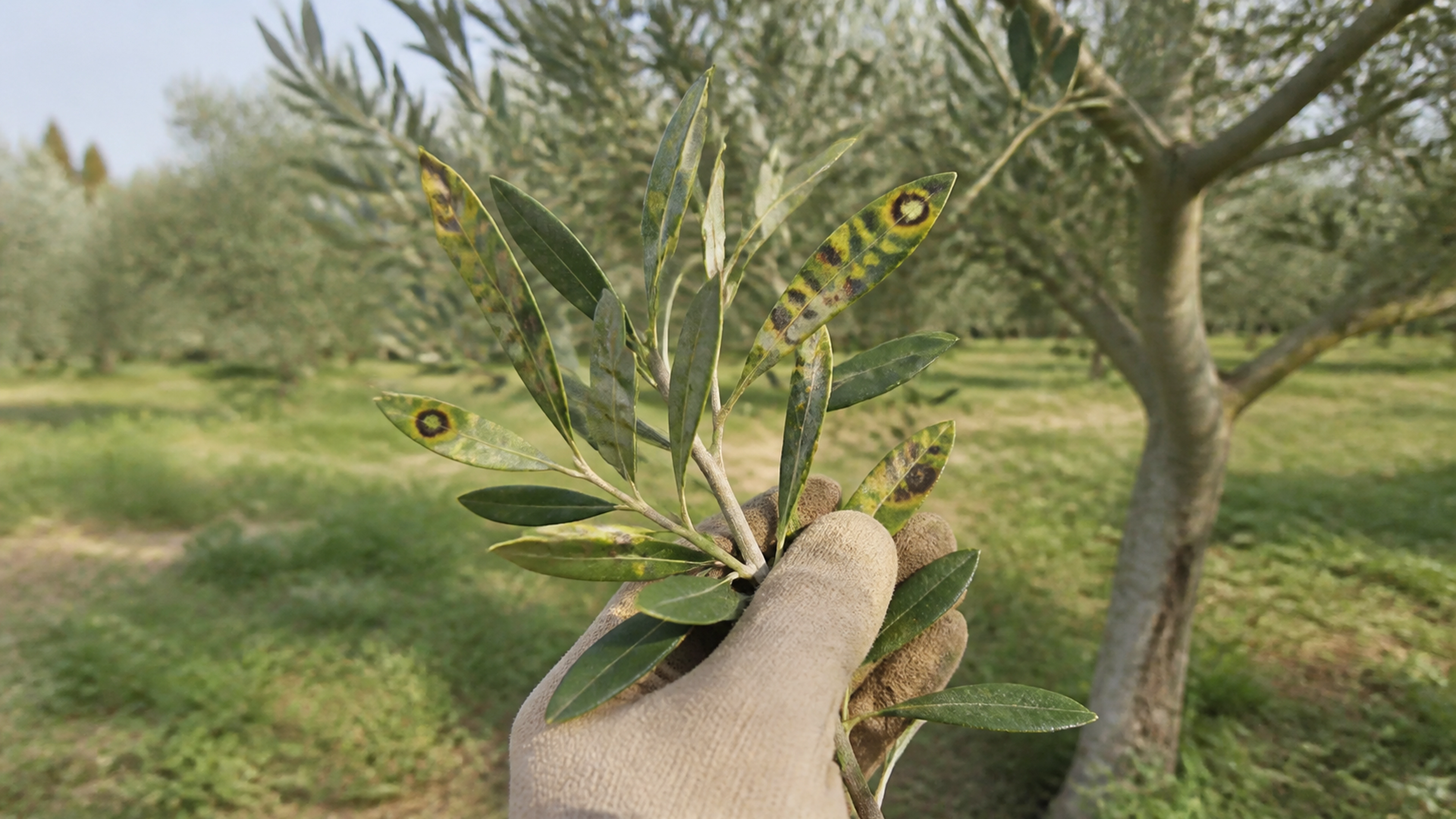 Illustration éditoriale pour l’article « Traitement oeil paon olivier : comment sauver vos arbres »